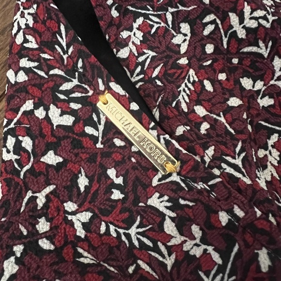 Michael Kors Red, Black and White Long Sleeve Dress - Picture 3 of 8